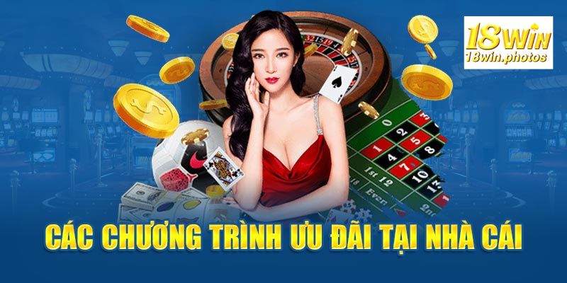 Đa dạng các sản phẩm khuyến mãi 18Win